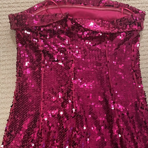 PINK SEQUIN DRESS - Picture 3 of 6